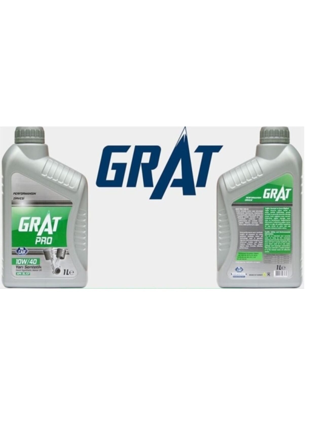 GRT-610401 GRAT MOTOR YAĞI 1 LT 10W40 YARI SENTETİK