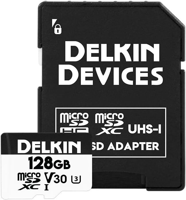 Delkin Devices 128GB Hyperspeed UHS-I SDXC Hafıza Kartı +  SD Adapter