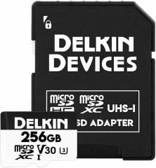 Delkin Devices 256GB Hyperspeed UHS-I SDXC Hafıza Kartı +  SD Adapter