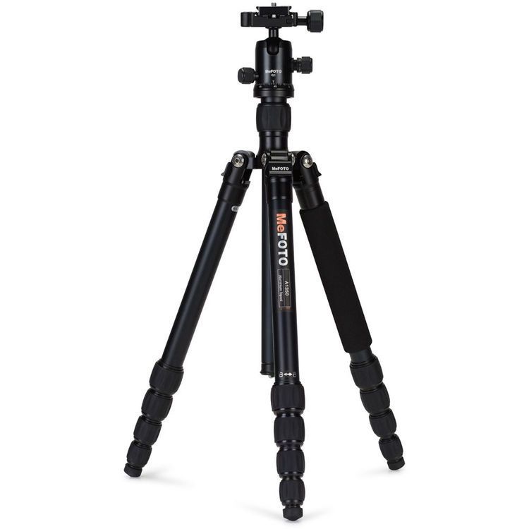 Benro MeFOTO A1350Q1K RoadTrip Aluminum Travel Tripod Kit (Black) 