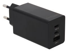 Patona 2640 Premium GaN PD65W Adapter 2xUSB-C 1xUSB-A PD3.0 QC3.0