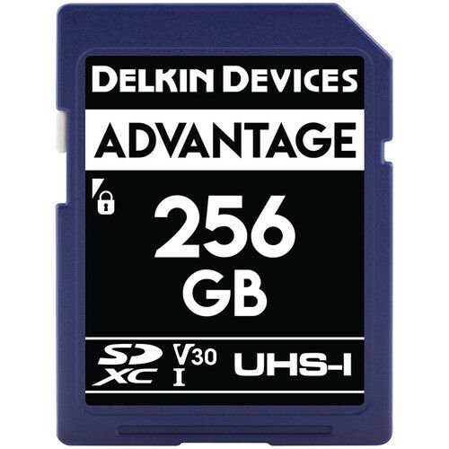 Delkin Devices 256GB Advantage UHS-I V30 SDXC Hafıza Kartı