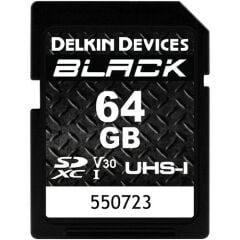 Delkin Devices 64GB BLACK UHS-I v30 SDXC Hafıza KartV