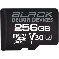 Delkin Devices 256GB BLACK UHS-I V30 MicroSDXC Hafıza Kartı + SD Adapter