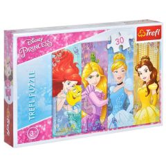 Trefl Puzzle 30 Parça (27x20 Cm) Fairytale Princesses / Disn