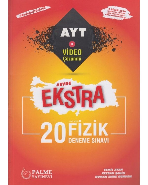 YKS AYT EKSTRA FİZİK 20 DENEME SINAVI *YENİ*