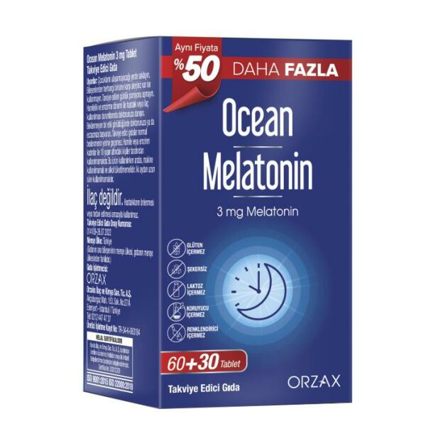 Ocean Melatonin 3 mg 90 Tablet