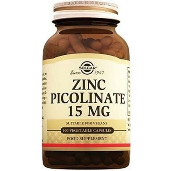 Solgar Zinc Picolinate 15 mg 100 Kapsül
