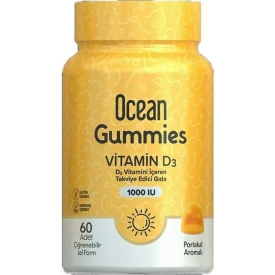 Ocean Gummies Vitamin D3 60 Çiğneme Form
