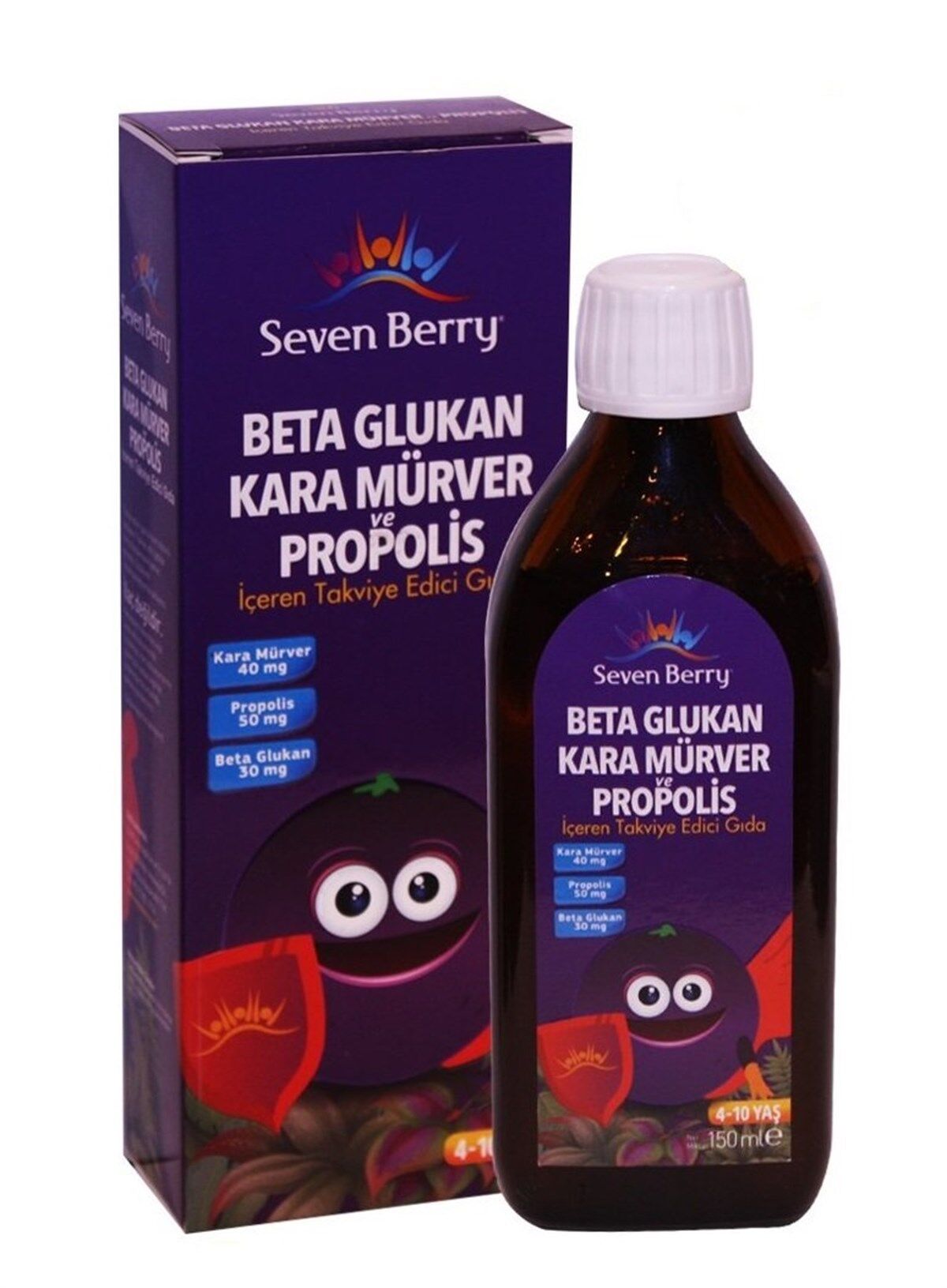 Seven Berry Beta Glukan Kara Mürver ve Propolis 150 ml