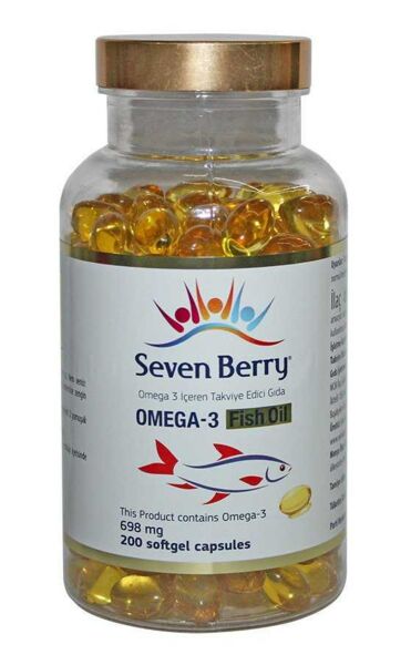 Seven Berry Omega 3 Fish Oil 200 Softgel