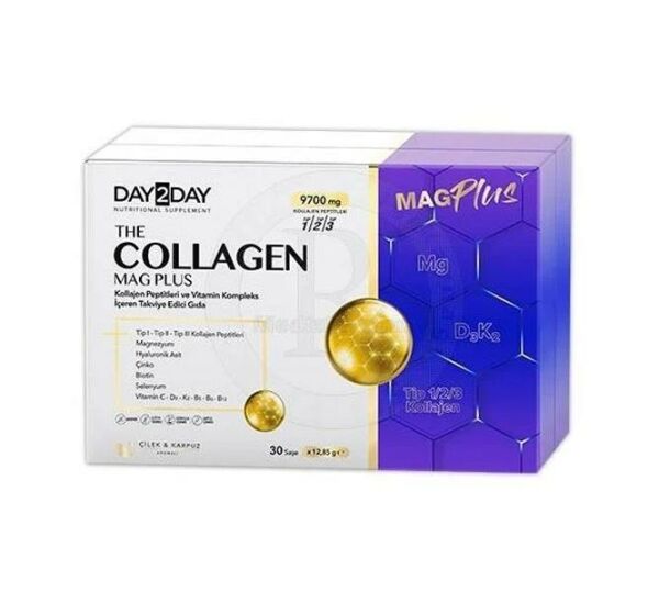 Day2Day Collagen Mag Plus Çilek Karpuz Aromalı 30 Saşe