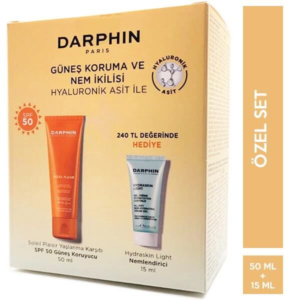 Darphin Güneş & Nem Seti | Soleil Plaisir SPF50 50 ml + Hydraskin Light Cream 15 ml