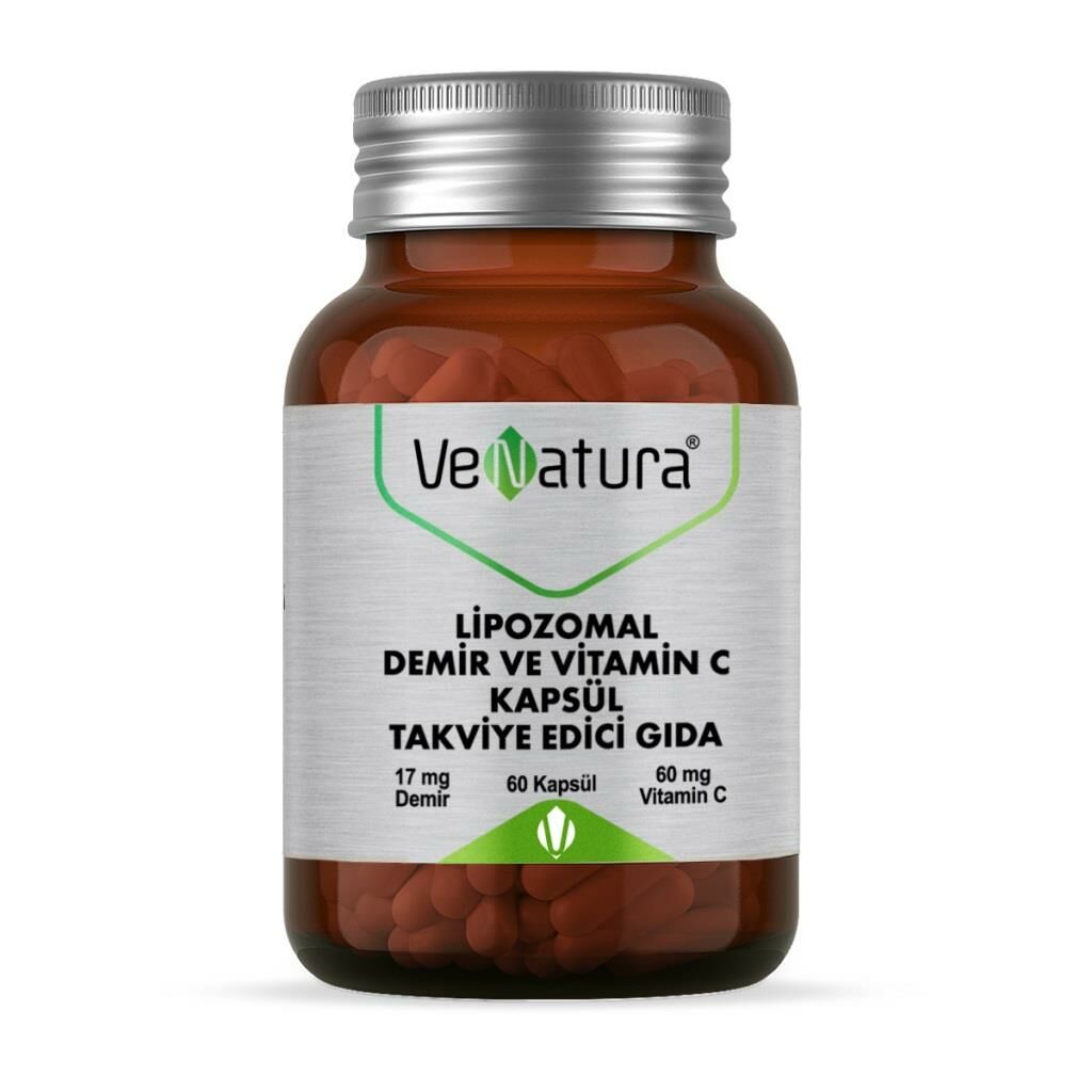 Venatura Lipozomal Demir ve Vitamin C 60 Kapsül