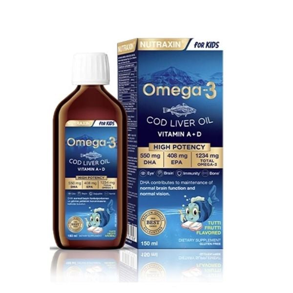 Nutraxin Omega3 for Kids Cod Liver Oil 150 ml