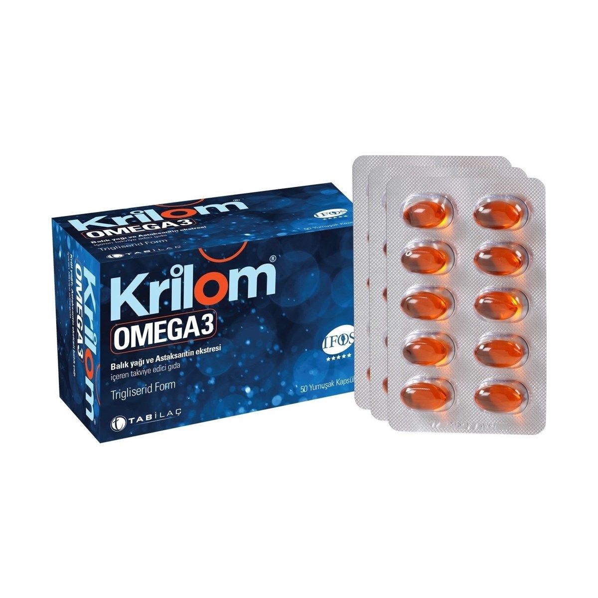 Krilom Omega 3 - 50 Yumuşak Kapsül