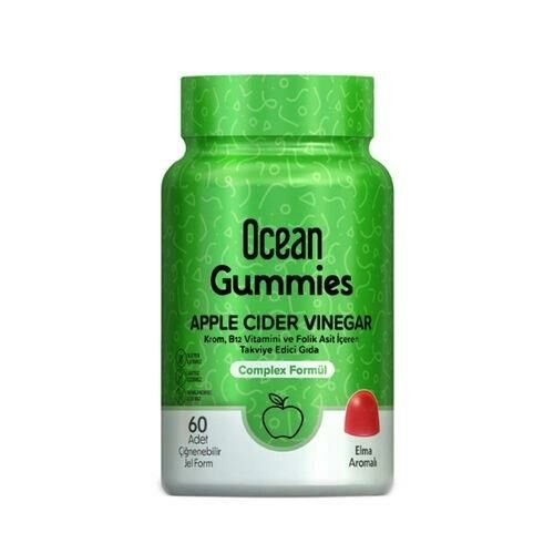Ocean Gummies Apple Cider Vinegar 60 Çiğnenebilir Jel