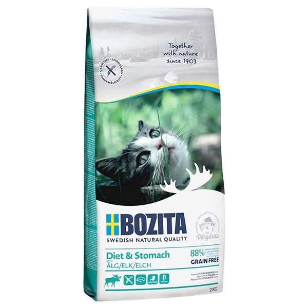 Bozita Sensitive Diet&Stomach Tahılsız Yetişkin Kedi Maması 2 kg