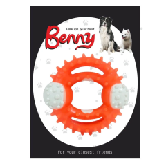 Benny Diş Kaşıma Köpek Oyuncağı Yuvarlak 9,5 cm Mavi