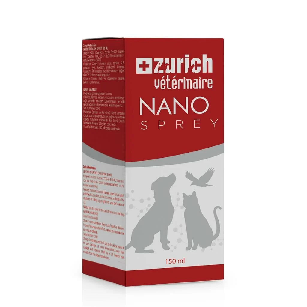 Zurich Veterinaire Nano Sprey Deri ve Yara Bakım Spreyi 150 ml