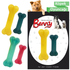 Benny Köpek Oyuncağı İkili Kemik 9 cm-14 cm Sarı
