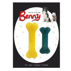 Benny Köpek Oyuncağı İkili Kemik 9 cm-14 cm Turuncu