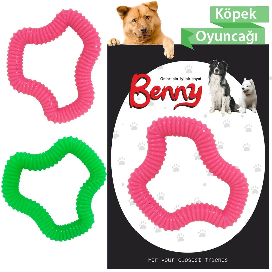 Benny Köpek Oyuncağı Sert 11 x 10 cm Neon Yeşil