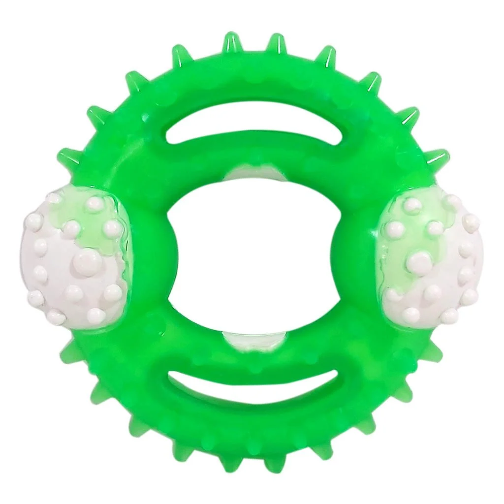 Benny Diş Kaşıma Köpek Oyuncağı Yuvarlak 9,5 cm Yeşil
