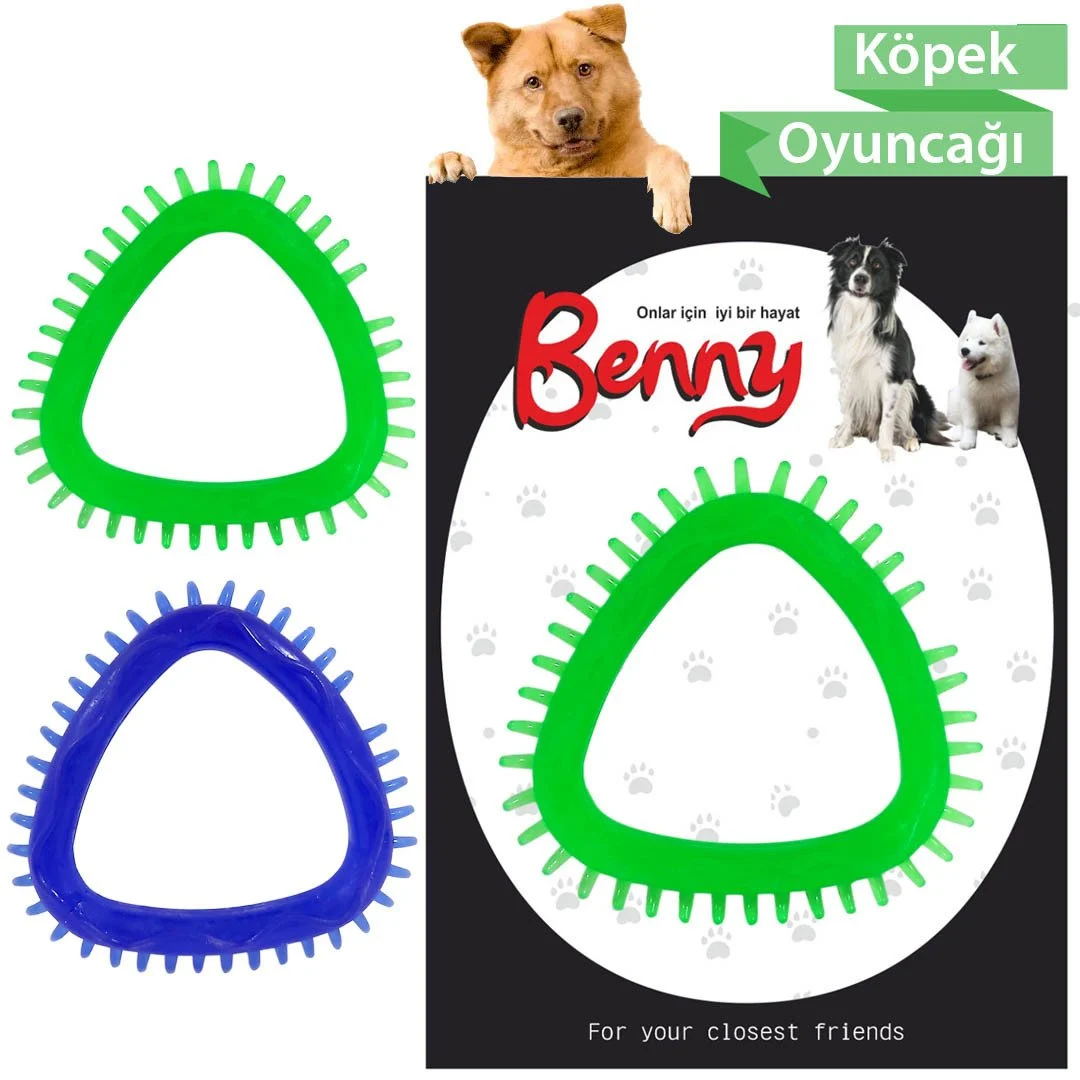 Benny Köpek Oyuncağı Üçgen 8 x 8.5 cm Sarı