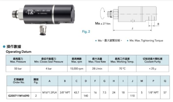 G200711M160090  CTS-ROTARY JOINT