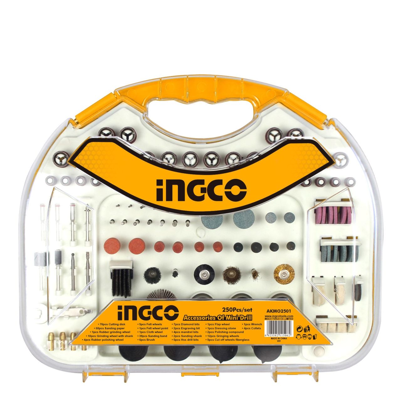 AKMG2501 – INGCO 250pcs Mini Matkap Aksesuarları