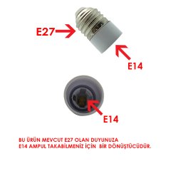 Pelsan 315758 E27-E14 Duy Çevirici Aparat