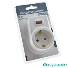 Goldmaster Tekli Akım Korumalı Priz SP-01