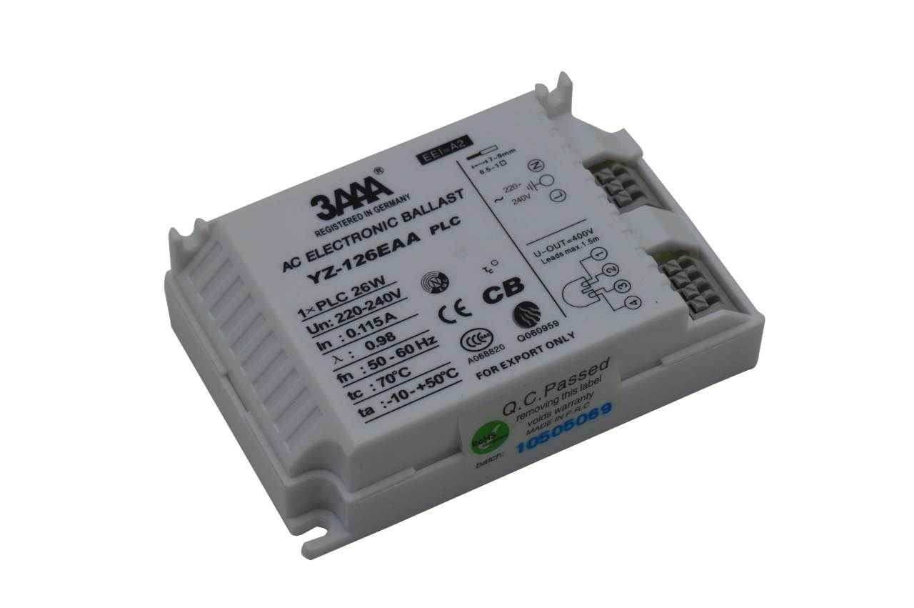 3AAA YZ-126EAA 1x26W PLC Balast