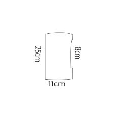 Econa ECN-5024 24W Oval Dekoratif Dış Mekan Aplik Günışığı