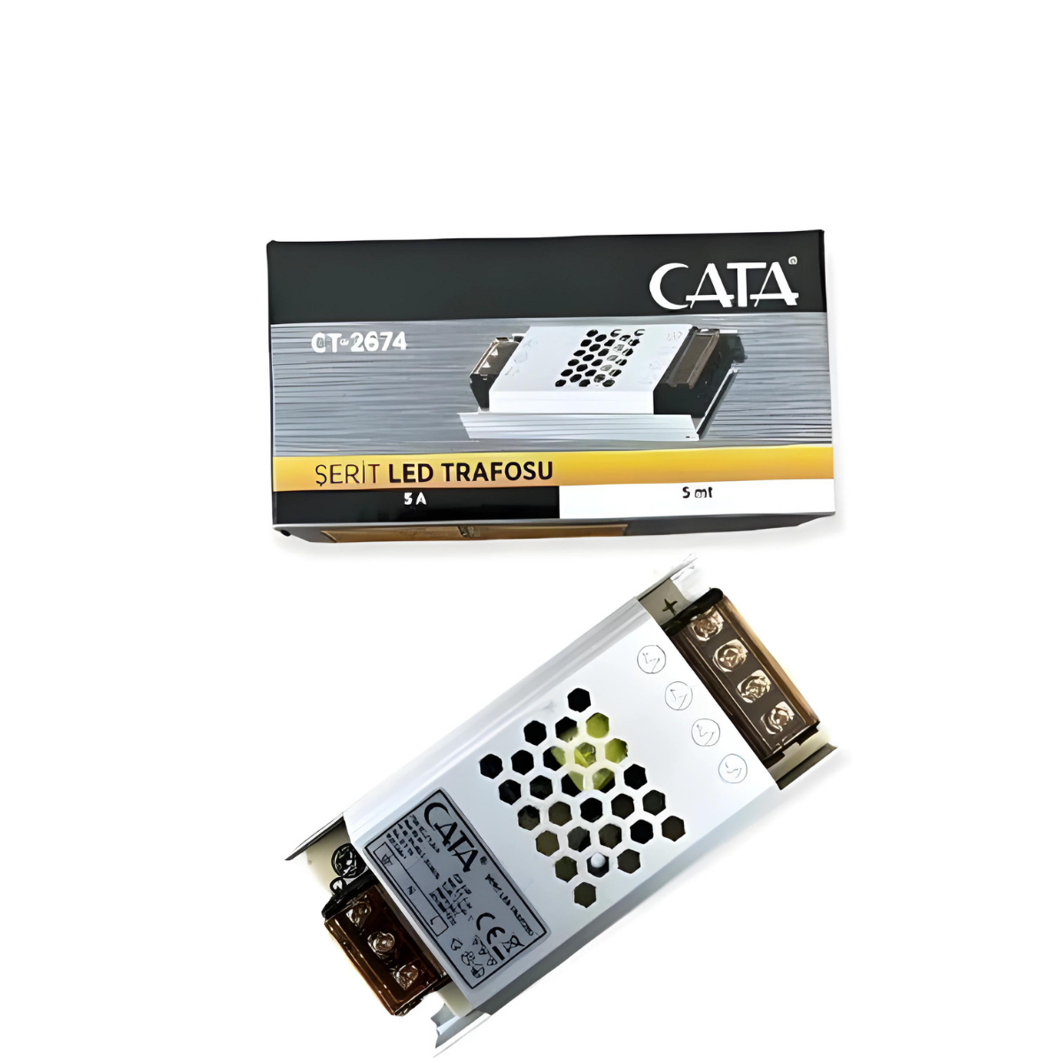 CATA CT-2674 5A 60W Ultra Slim Fansız Led Trafosu