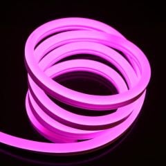 İnoled 4342-10 12V DC Pembe Işık Şerit Neon Led 5 Metre