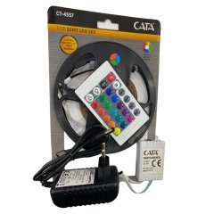 CATA CT-4557 Rgb Şerit Led Seti (5 Metre Rgb Led+Trafo+Rgb Kumanda)