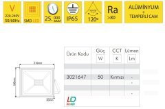 Vito Raina 50W Led Projektör Kırmızı-3021647