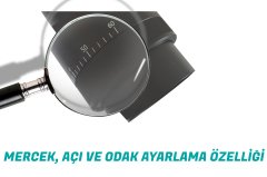 Ledera ER30-015 30W 3000K Ray Spot Siyak Kasa Mercekli Açı Ayarlı