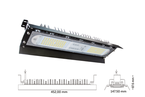 İnoled 100W 6500K Beyaz Elegant Yüksek Tavan Led Armatür 5232-01