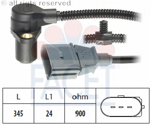 VW GOLF 4 2.3 V5 AQN 00-05 KRANK DEVİR SENSÖRÜ 022957147 Facet