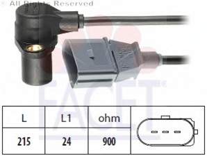 VW JETTA 1.6 BSE BSF 05→ KRANK DEVİR SENSÖRÜ 06A906433L Facet