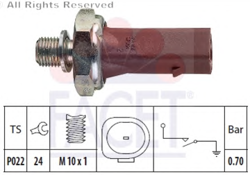 CADDY 2 1.9 SDI AEY 96-04 YAĞ MÜŞÜRÜ 0.70 BAR 038919081C 0389190