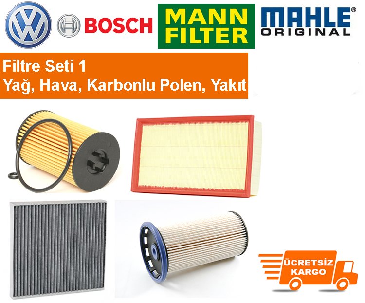 VW Passat SW 2.0 TDI 4motion CRLB 2015 -> Filtre Bakım Seti ORJNL