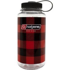 Nalgene 32oz Wide Mouth Red Plaid Tritan Suluk