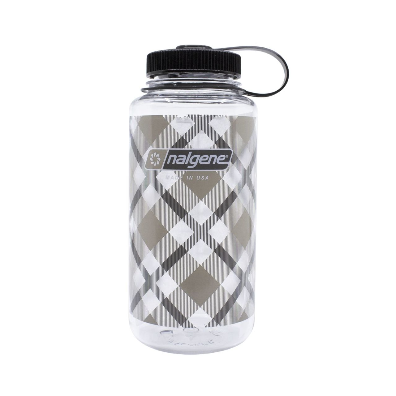 Nalgene 32oz Wide Mouth Beige Plaid Tritan Suluk