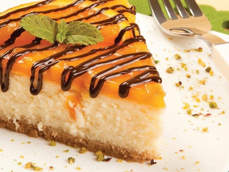 Portakal Reçelli Kup Cheesecake