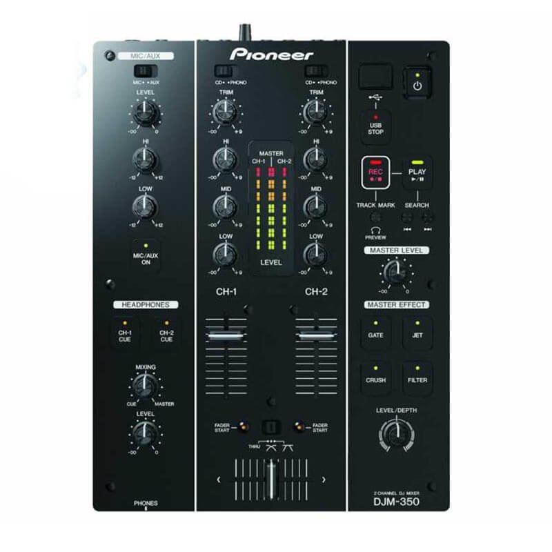 PIONEER DJM-350 2 Channel Effects Mixer SİYAH/BEYAZ