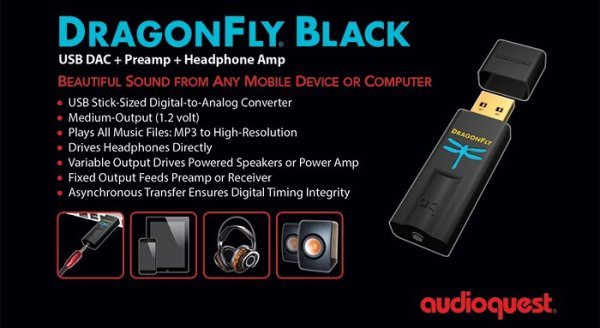 AUDIOQUEST Dragonfly Black USB Digital-Audio Converter